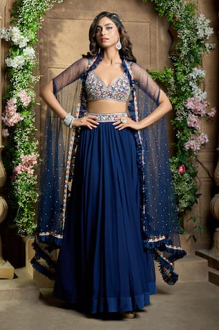 Semi-Stitched Silk Skirt Style Lehenga at Rs 1235 in New Delhi | ID:  14586988755