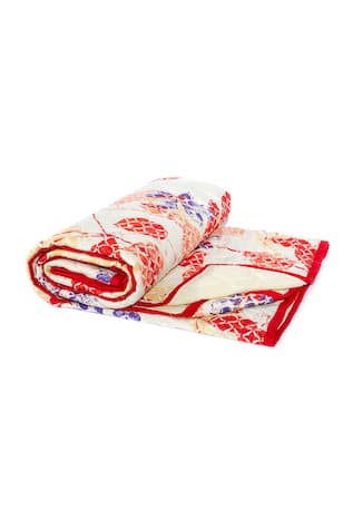 Cotton Floral Print Quilt 