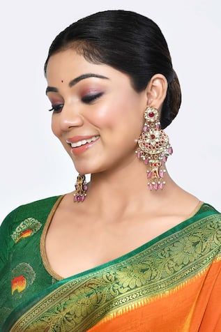 Bead Embellished Earrings 