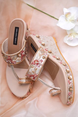 Women Sandal Wedding Wedge Indian Bridal High Heels Party Wear Bridesmaid  Shoes | eBay