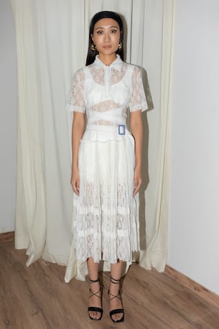 acka flower lace dress（ワンピース acka flower lace dress