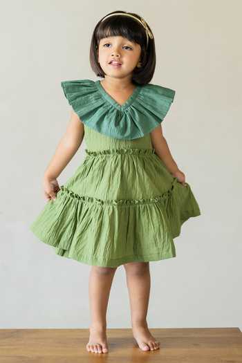 JILMIL DREAMWEAR Cotton Contrast Collar Dress 