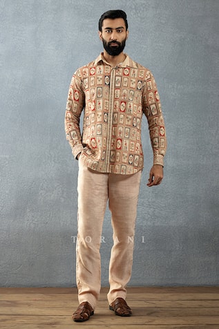 Badami Dhir Hand Block Printed Kameez Set 