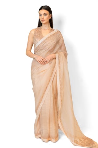 Zaynab Embroidered Saree With Blouse 