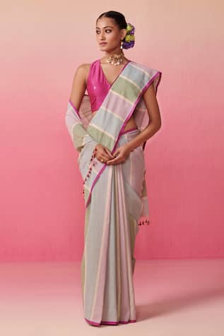 Acacia Blossom (Cotton) #cotton #saree #blouse #designs #indian #outfits  #cottonsareeblousedesig… | Cotton saree blouse designs, Cotton saree designs,  Saree designs