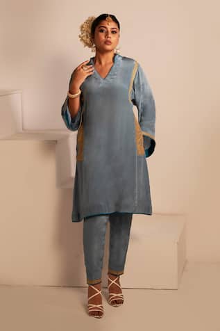 Tilla Embroidered Phiran With Pant 