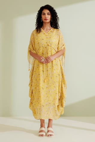 Leilani Floral Print Kaftan 