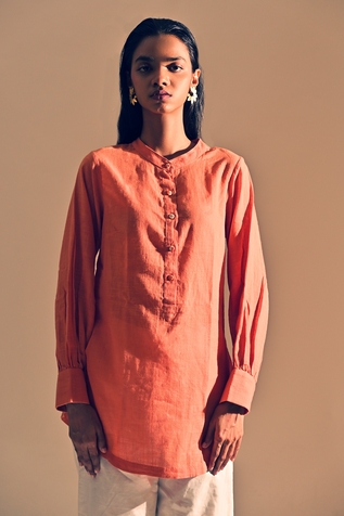 Theroverjournal Stripe Pattern Shirt Tunic