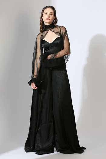 Masumi Mewawalla Jumpsuit With Embroidered Sleeves 