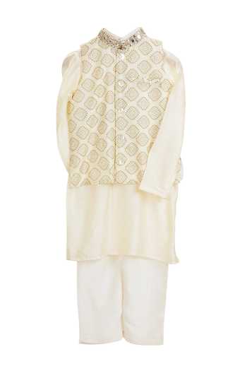 MI Dulce AN'YA Bandhani Mirror Embroidered Kurta Set 