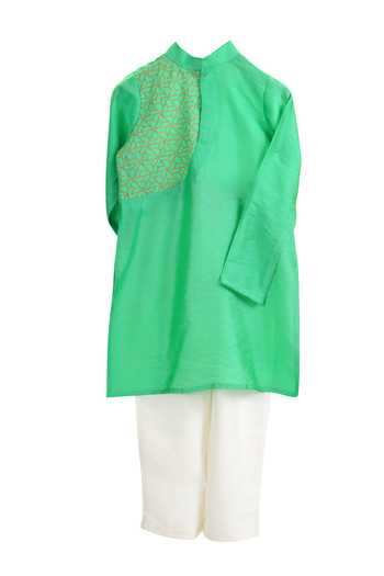 MI Dulce AN'YA Placement Printed Kurta Set 