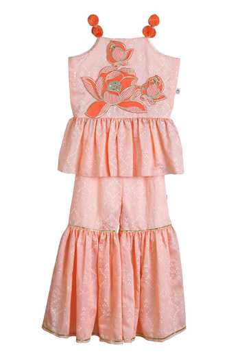 MI Dulce AN'YA Bandhani Pattern Kurta With Sharara 