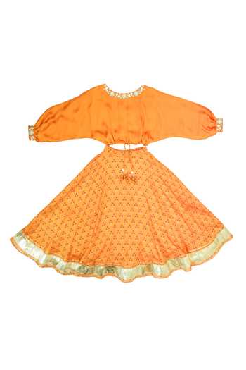 MI Dulce AN'YA Floral Print Lehenga Set 