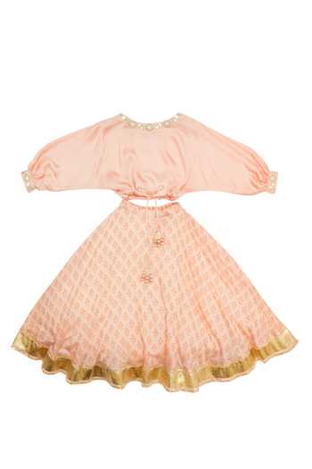 MI Dulce AN'YA Blossom Print Lehenga Set 