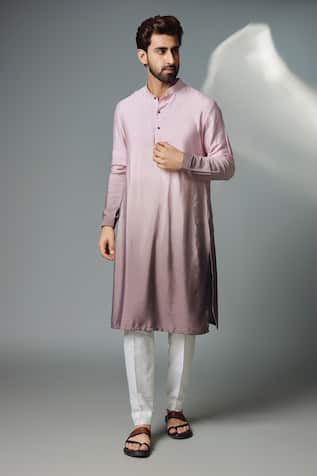 Chatenya Mittal Cotton Silk Pastel Ombre Kurta Set 