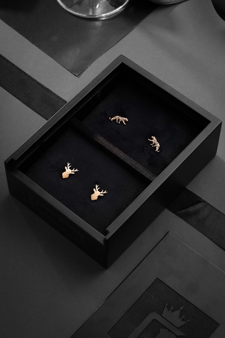 Cosa Nostraa The Calm Chetaah & Imperial Stag Collar Tips Gift Set