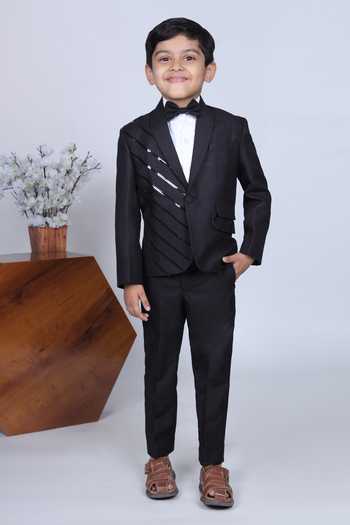 Little Brats Double Panel Tuxedo Pant Set 