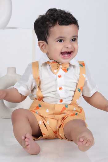 Little Brats Shirt & Carrot Print Pant Set 