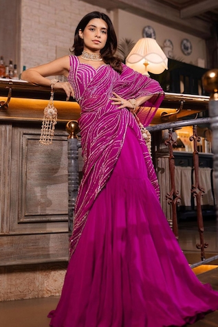 Shop Purple designer Lehengas for Women Online