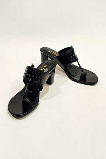 The Alter Monochrome Kolhapuri Block Heels 