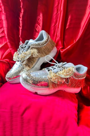 Tsarina Feather Embellished Sneakers 
