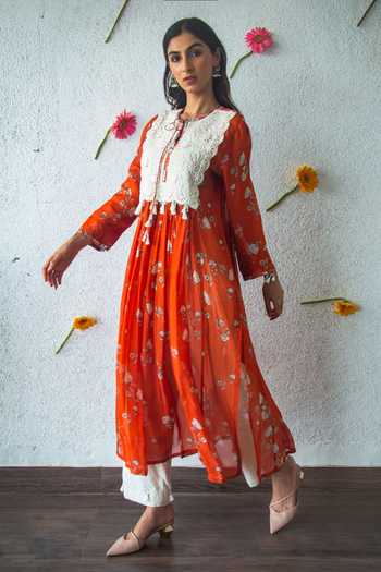 Shachi Sood Floral Print Kurta Set 