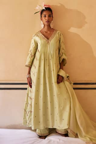 PUNIT BALANA Zardozi Embroidered Anarkali Set 