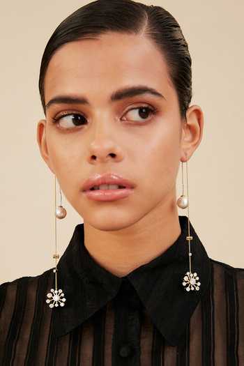 Isharya Maharani Floret Needle & Thread Earrings 
