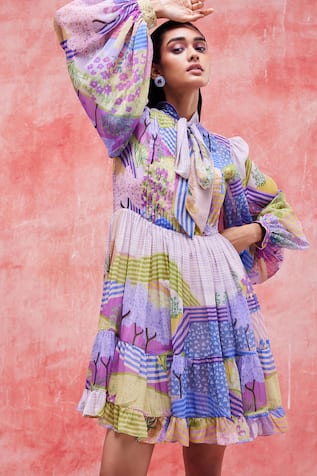 Lyric Floral Field Print Dress 