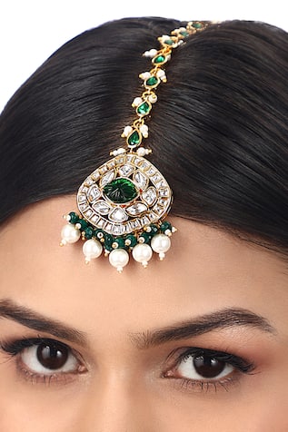 Kundan Polki Studded Maagtikka 