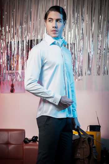 Abkasa Half Panel Embroidered Shirt 