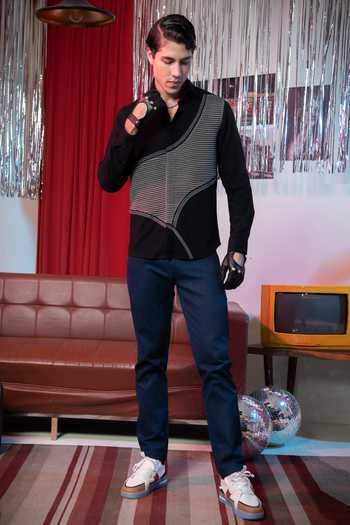 Abkasa Placement Box Pleat Detail Shirt 