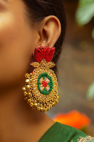 Ghungroo Drops Dangler Earrings 