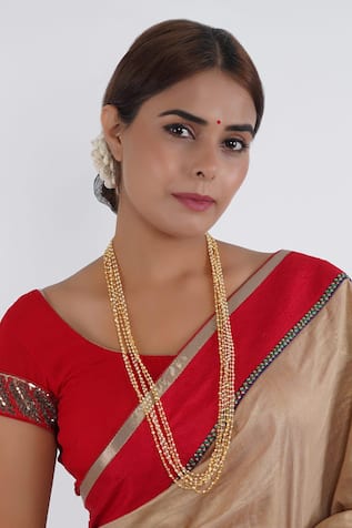 Pearl Layered Long Mala 