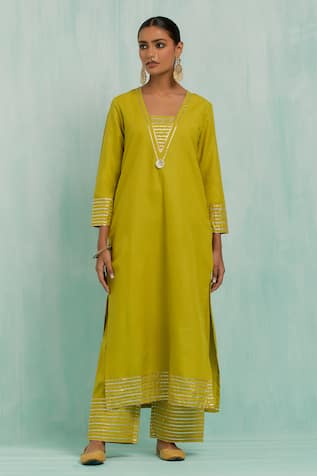 TIC Gota Embellished Kurta With Palazzo 