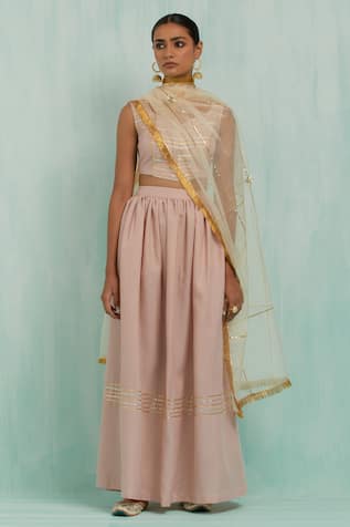 TIC Pastel Gota Embellished Lehenga Set 