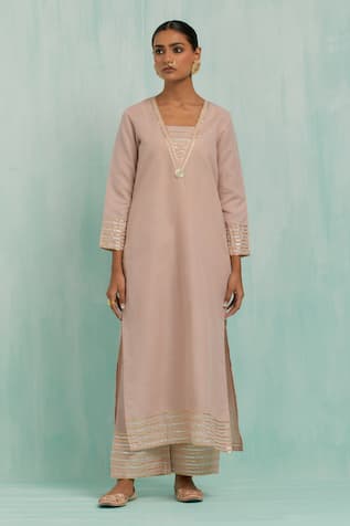 TIC Gota patti Embellished Kurta With Palazzo 