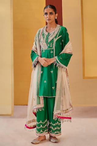 Priyanka Singh Embroidered A-Line Kurta Set 