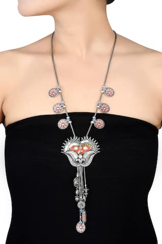 Kirtimukha Charm Necklace 