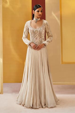 Priyanka Singh Zardosi Embroidered Blouse & Lehenga Set 