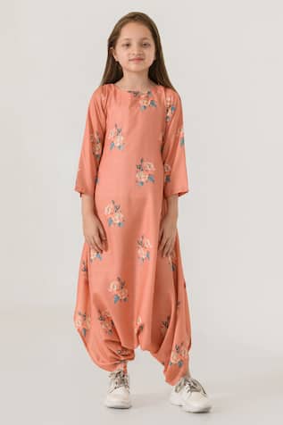Floral Pattern Dhoti Jumpsuit 