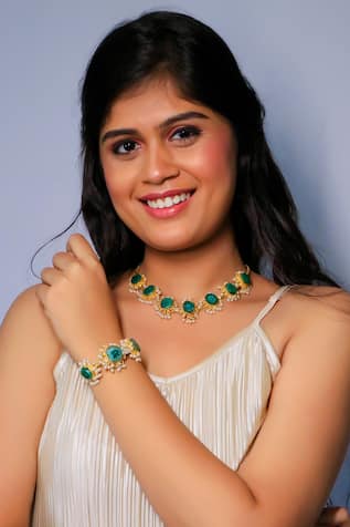 Stone Embellished Necklace Set 
