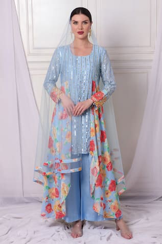 Asymmetric Tunic Pant Set 