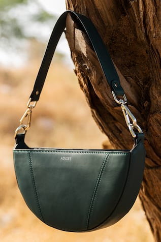 Ava Leather Semi Circular Bag 