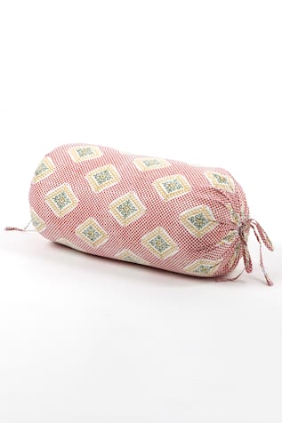Temple Hand Block Printed Bolster 