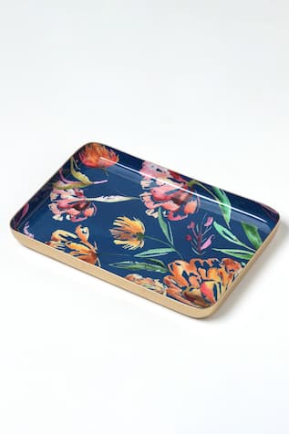 Botanical Garden Print Tray 2 Pcs Set 