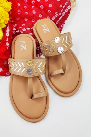 Handcrafted Kolhapuri Leather Flats 
