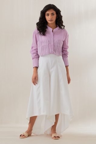 Cupid Cotton Cord Embellished Shirt