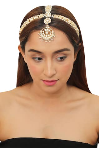 Chandbali Drop Maangtikka 