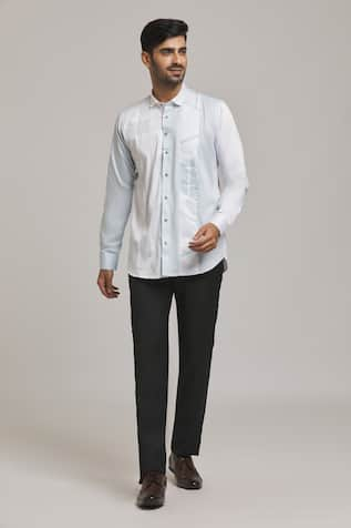 Arihant Rai Sinha Geometric Pattern Shirt 